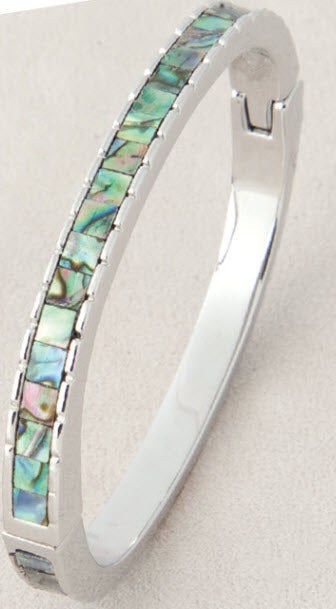 Hinged Bracelet - Diamond Cut