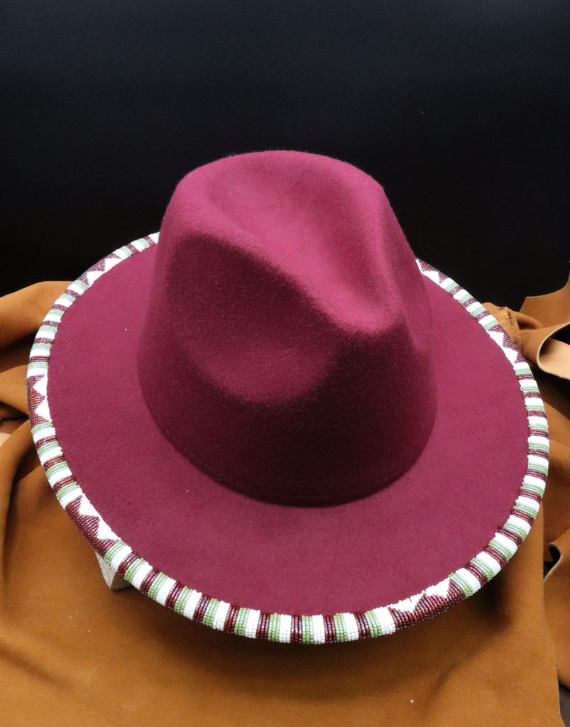 Beaded Fedora by Heather Nguyen