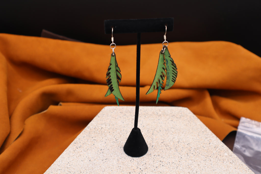 Feather Earrings by Beckee Garris