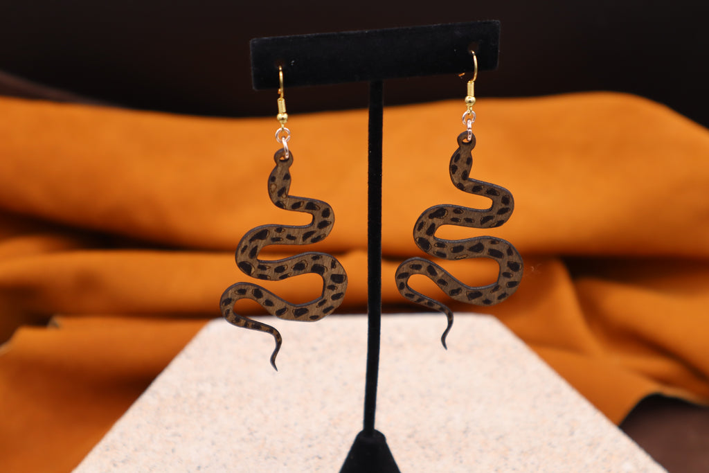 Snake Earrings by Beckee Garris
