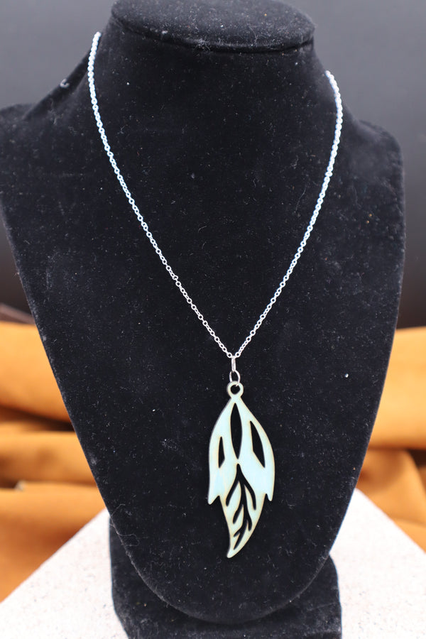 Feather Necklace by Beckee Garris