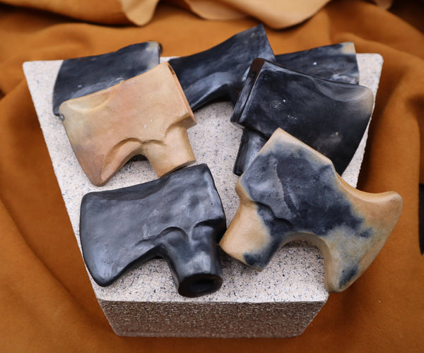 Tomahawk Pipe Head by Bill Teaster