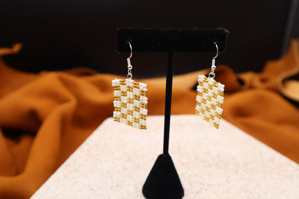 Square Earrings by Sarah Tucker