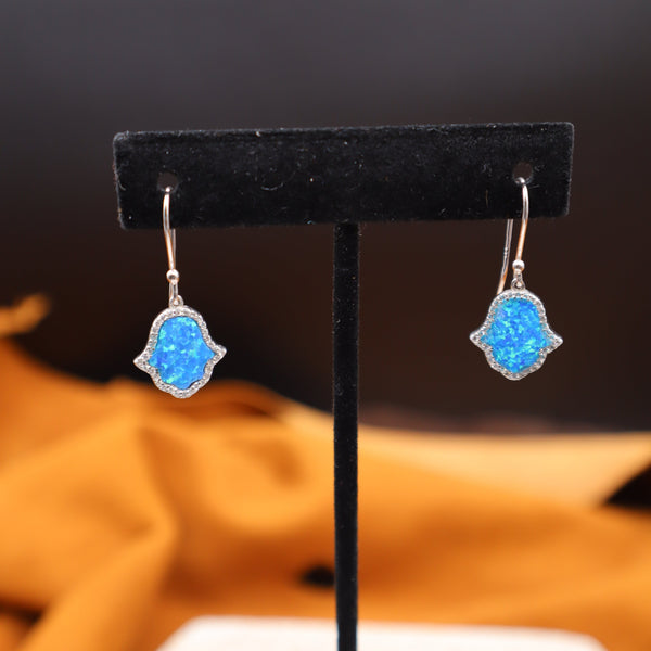 Blue Opal Earrings