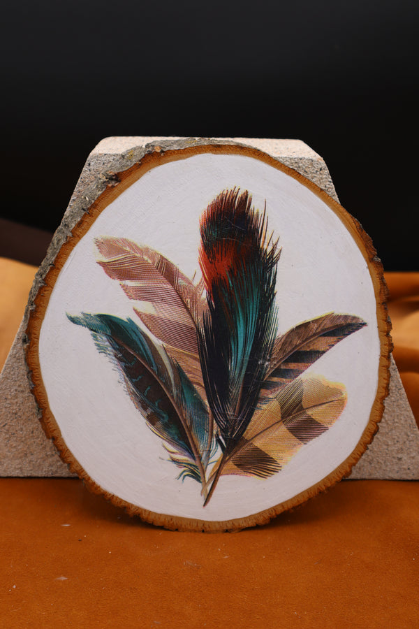 Feather Painting by Cecelia Mitchell