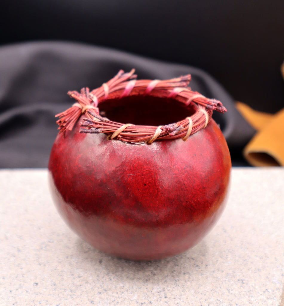 Red Gourd Bowl by Alan Dabney