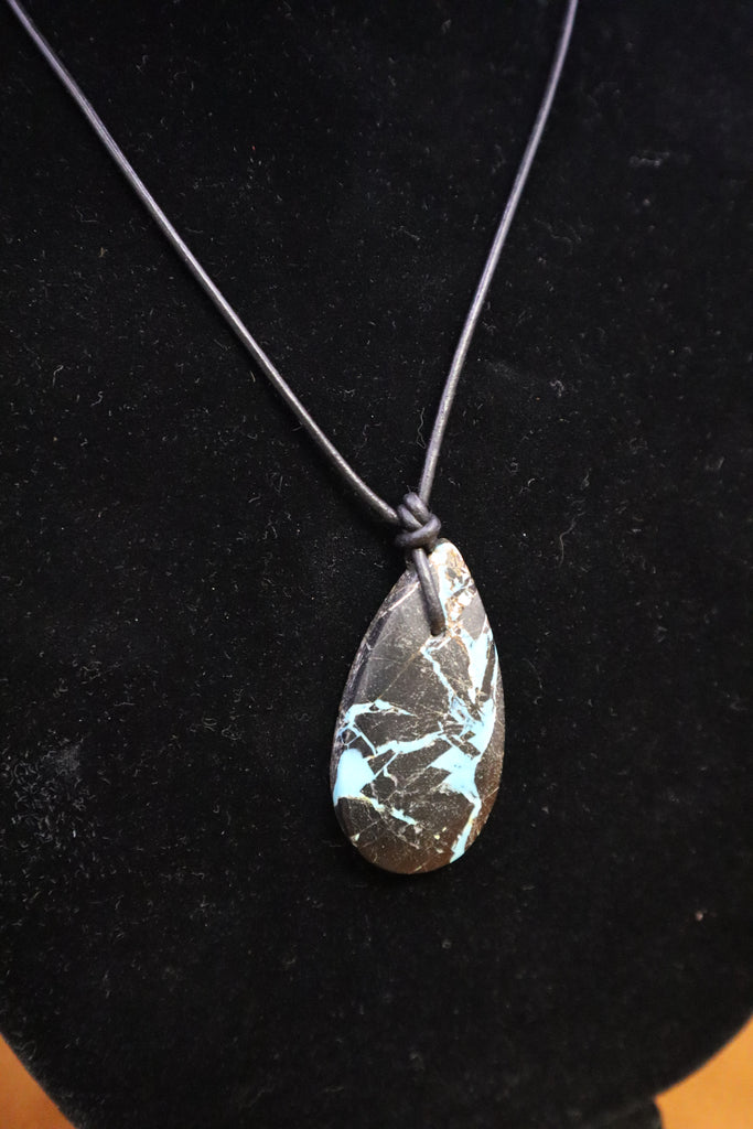 Turquoise Stone Necklace by Amanda Wilson