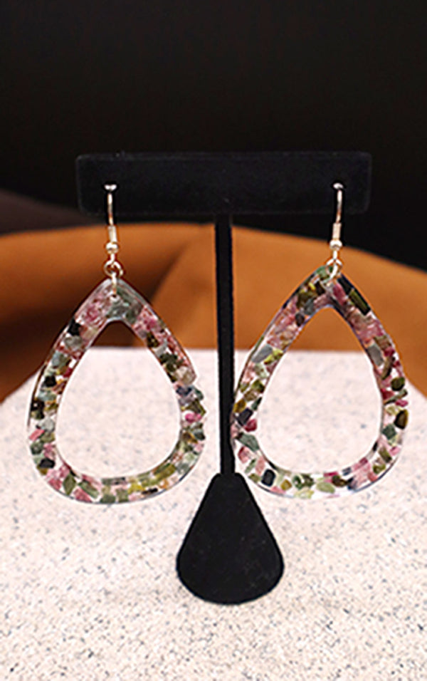 Watermelon Tourmaline Earrings by Amanda Wilson