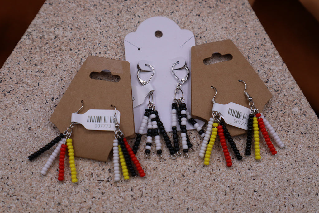 Seed Bead Dangle Earrings by Mary Gunn