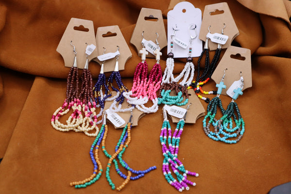 4" Dangle Earrings w/ ornaments by Mary Gunn