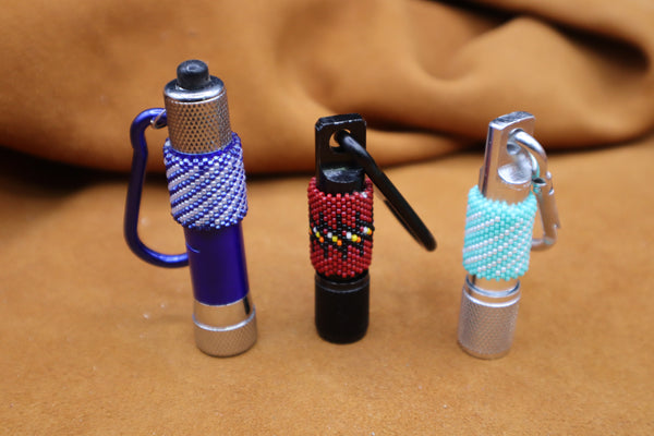 Beaded Keychain Flashlight by Cindy & Mandy George