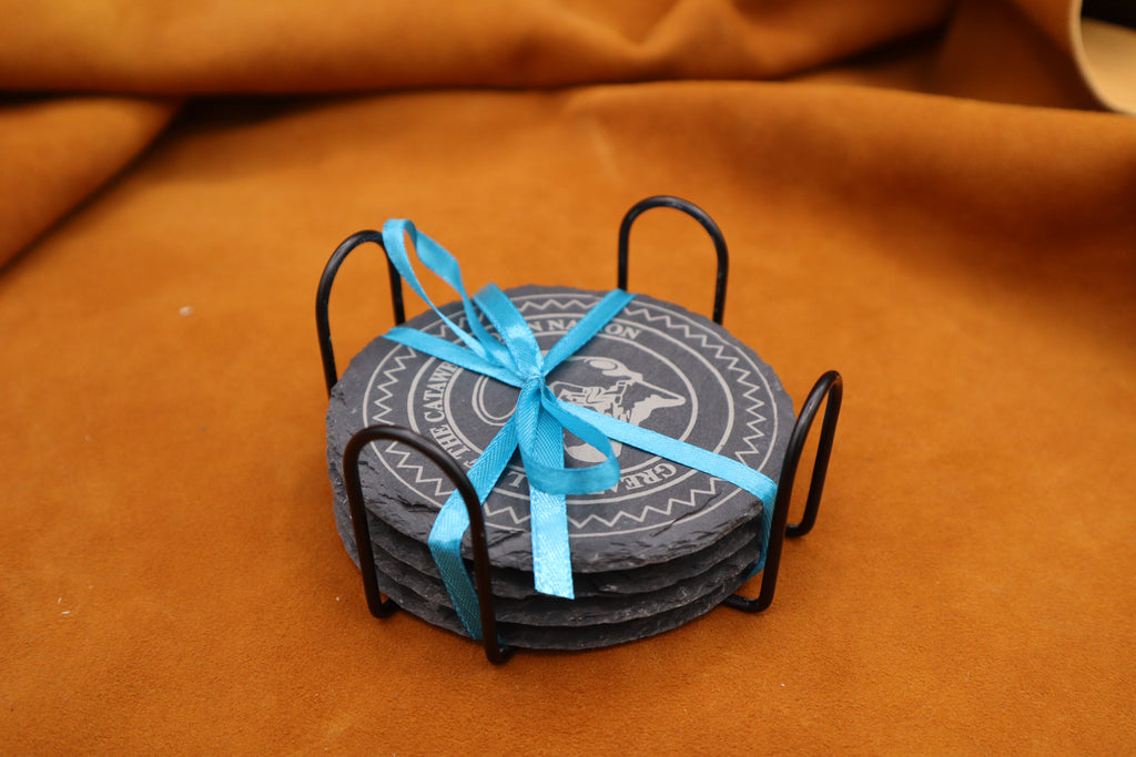 Slate Coasters - Catawba Seal
