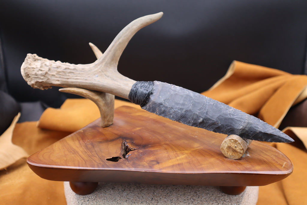 Stone Knife with Stand by Phillip Plyler