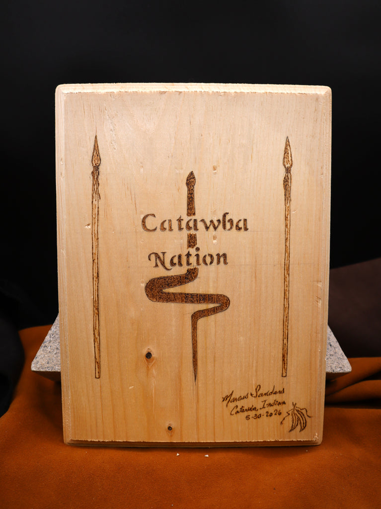 Wooden Plaque by Marcus E. Sanders