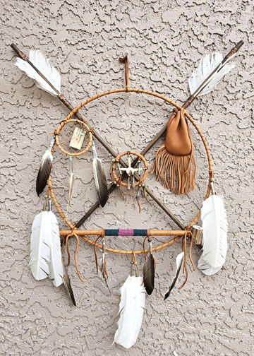 Ceremonial Peace Shield with Pipe