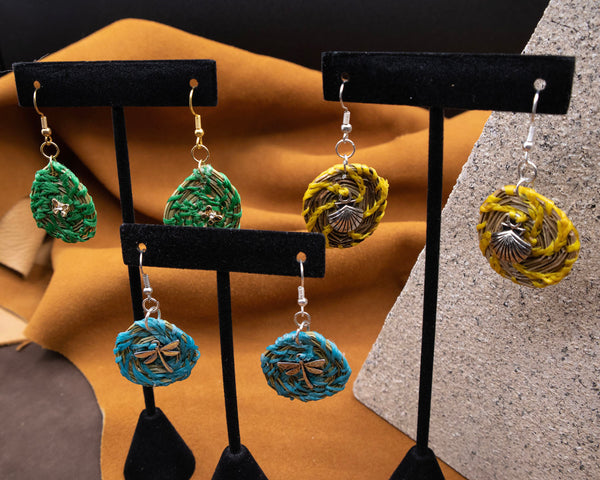 Pine Needle Earrings by Beckee Garris