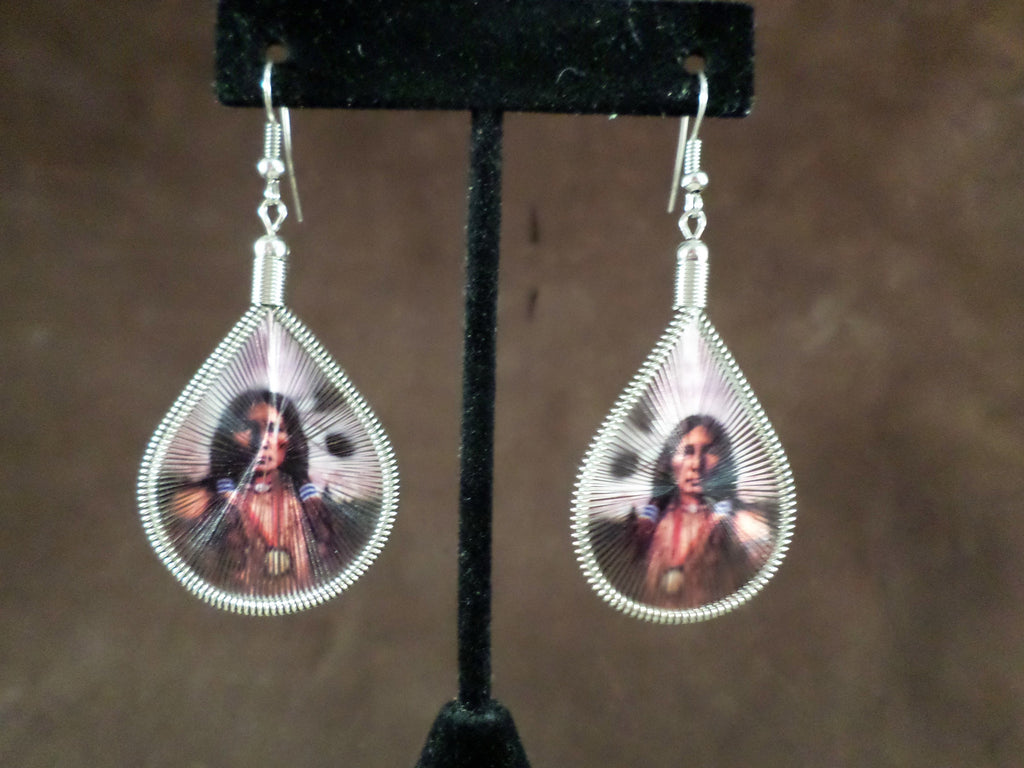 Indian Portrait Earrings