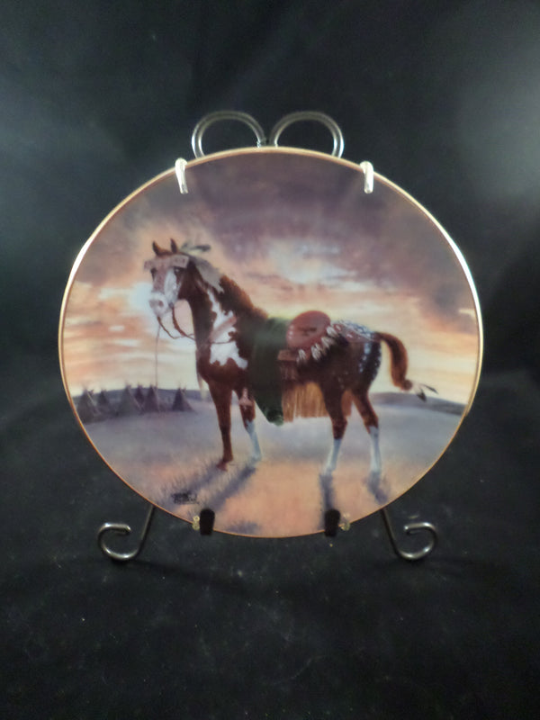 "Crow War Pony" Collector's Plate