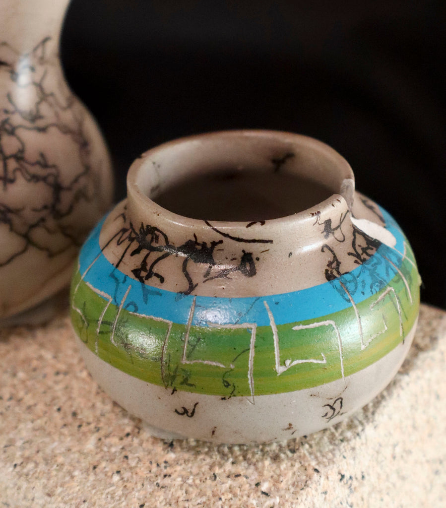 Mini Painted Pot by Viveca Tsosie