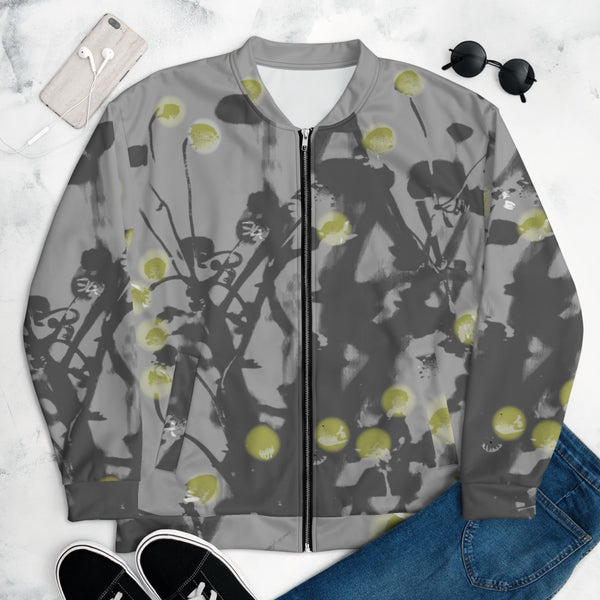 Chamomile Unisex Bomber Jacket- Art by Delesslin George-Warren