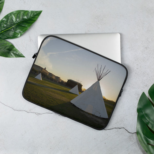 Sunrise on National Mall Laptop Sleeve - Photograph by Aden George-Warren