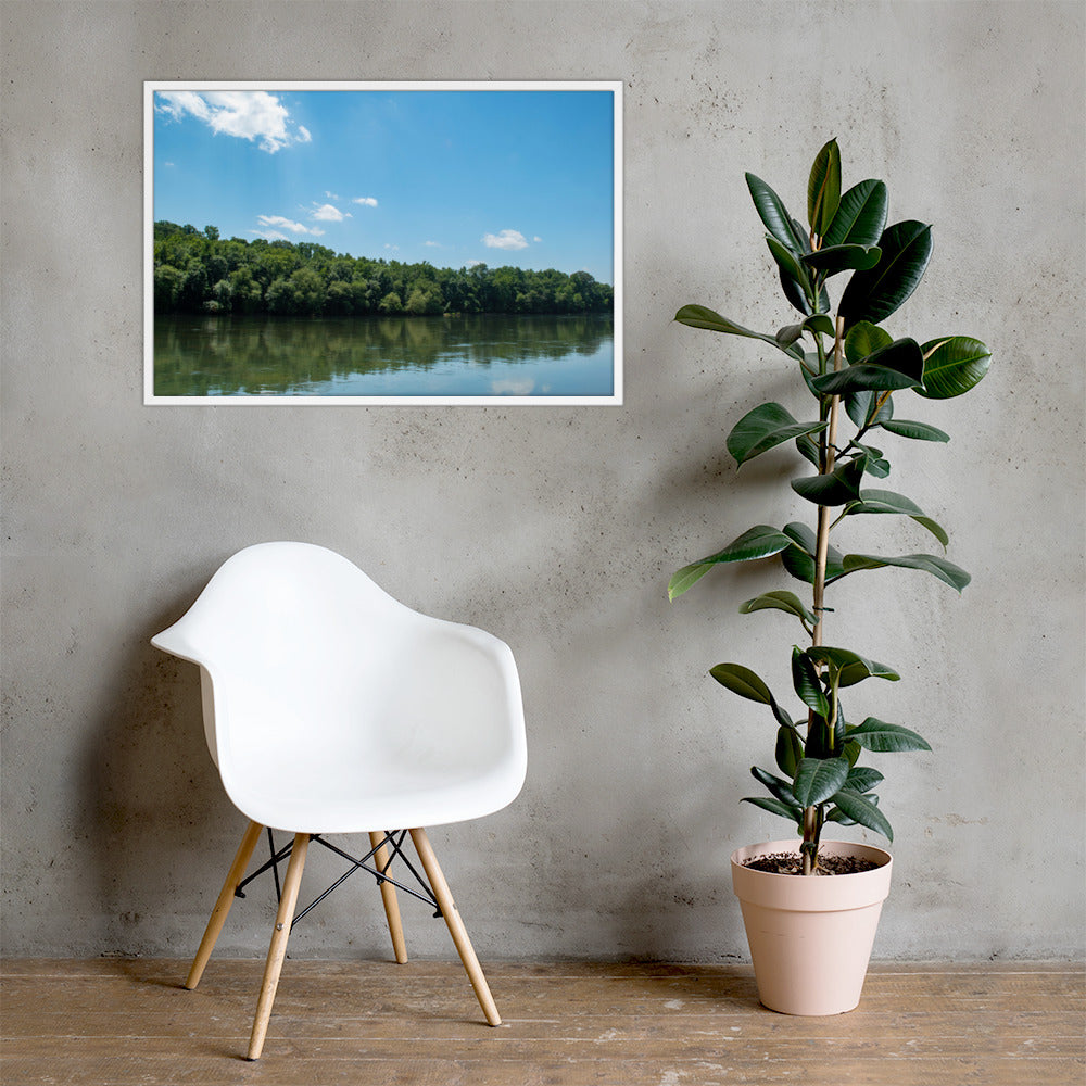 Iswa Katabare (Catawba River) Framed poster - Photograph by Alex Osborn (Catawba)