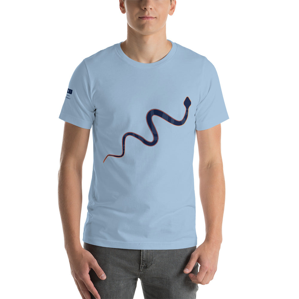 Yaɂ (Snake) Short-Sleeve Unisex T-Shirt - Design by Alex Osborn