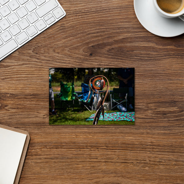 Catawba Dance Stick Image Standard Postcard